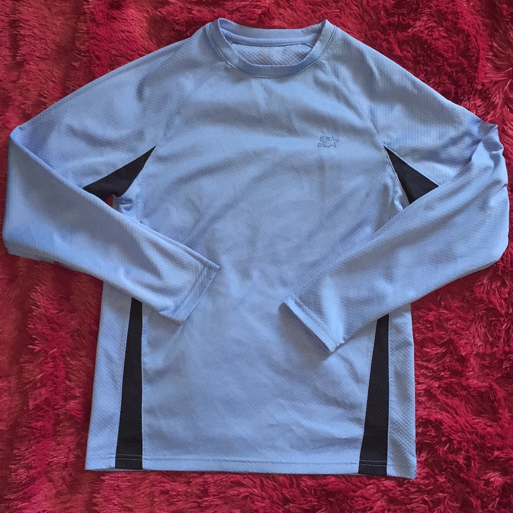 Carolina blue and navy antiperspirant top